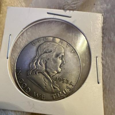 1953 P BENJAMIN FRANKLIN HALF VF