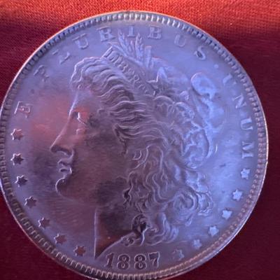 1887 S MORGAN 28.2 U S coin XVF
