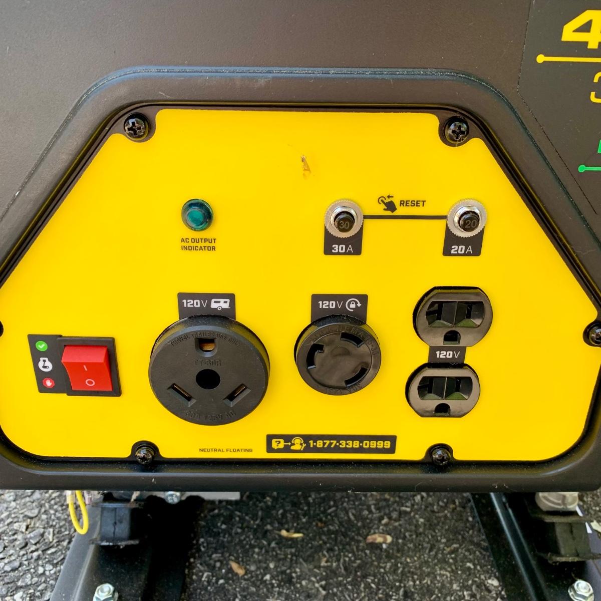 LOT 125 S Champion Power Equipment Dual Fuel Generator Model 100401