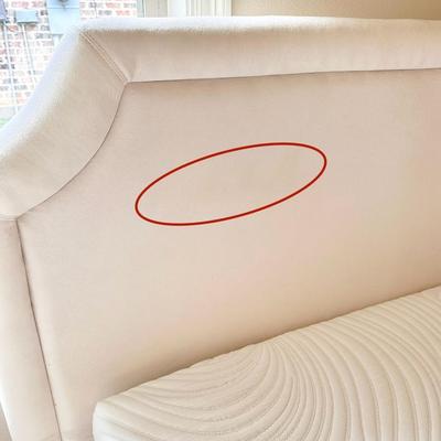 KLAUSSNER ~ Denim Upholstered Queen Headboard, Mattress & Box ~*Read Details