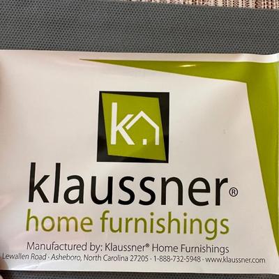 KLAUSSNER ~ Denim Upholstered Queen Headboard, Mattress & Box ~*Read Details