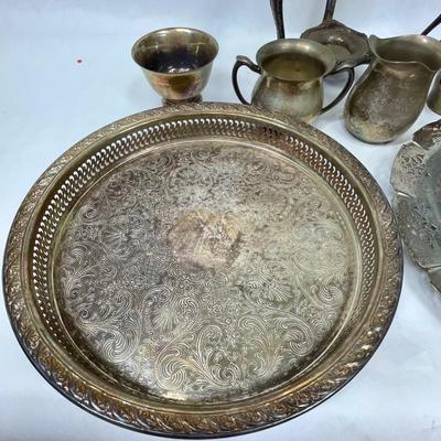 SilverPlate Mixed Lot - trays creamers sugar, etc
