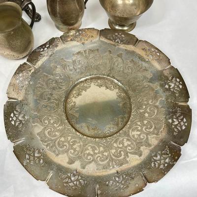 SilverPlate Mixed Lot - trays creamers sugar, etc