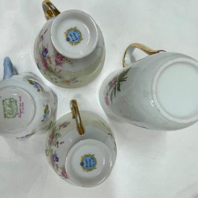 Porcelain Mixed Lot - cups saucers plates