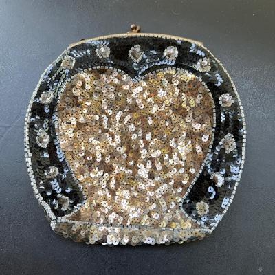 Antique French Sequin Purse