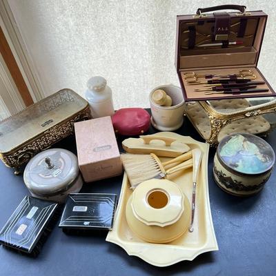 Antique Vintage Art Deco Vanity Lot