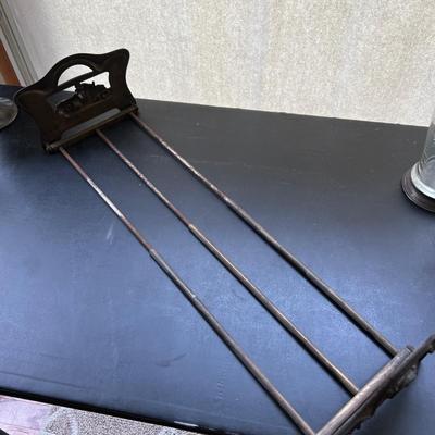 Antique Art Deco Expandable Brass Book Holder