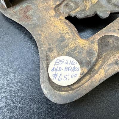 Antique Art Deco Expandable Brass Book Holder