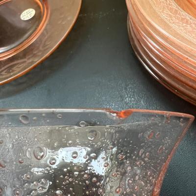 Lotof Pink Depression Glass