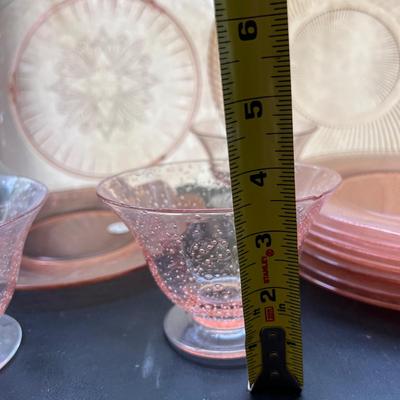 Lotof Pink Depression Glass