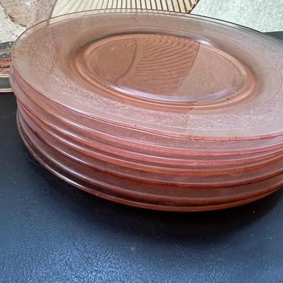 Lotof Pink Depression Glass