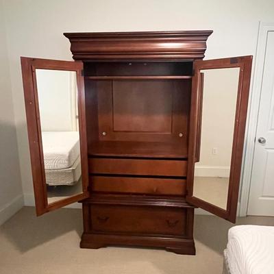 RIVERSIDE ~ Mahogany “Palais Royal Collection” Inlaid Armoire