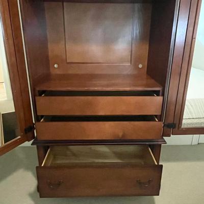 RIVERSIDE ~ Mahogany “Palais Royal Collection” Inlaid Armoire