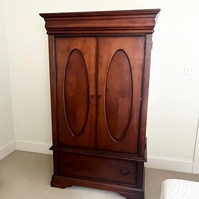 RIVERSIDE ~ Mahogany “Palais Royal Collection” Inlaid Armoire