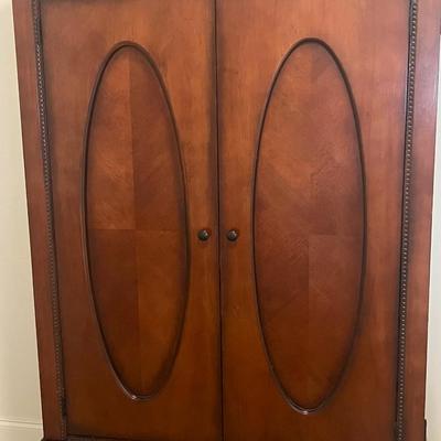 RIVERSIDE ~ Mahogany “Palais Royal Collection” Inlaid Armoire