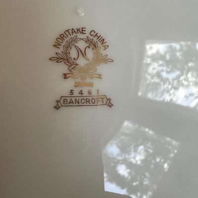 Noritake Bancroft 5481 Gold Trim China - 102 Pc. 12 Person Setting