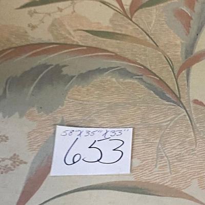 Ratan Loveseat with Floral Cushions