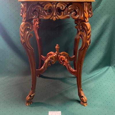 Beautiful Hand Carved Side Table