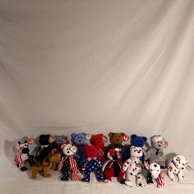 American Themed Beanie Babies (B1-DZ)