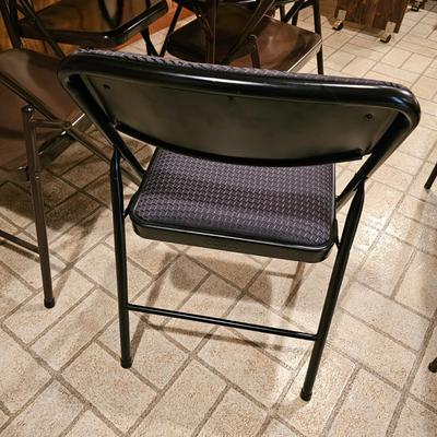 Three Samsonite Card Tables with Chairs (BDB-JS)