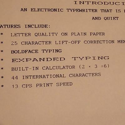 Brother EP 150 Electronic Typewriter w/ Typewriter Paper (BDB-JS)