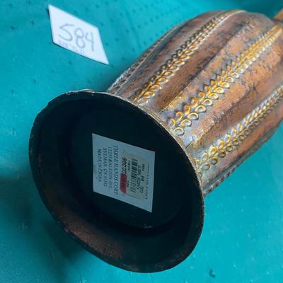 Tall Metal Vase