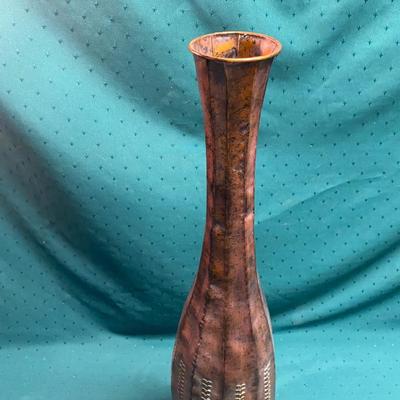 Tall Metal Vase