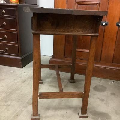 1148 Arts & Crafts Oak Writing Desk