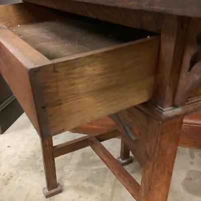 1148 Arts & Crafts Oak Writing Desk