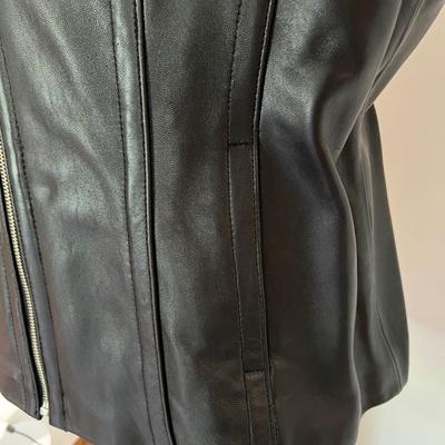 New Jones NY Leather Moto Jacket XL
