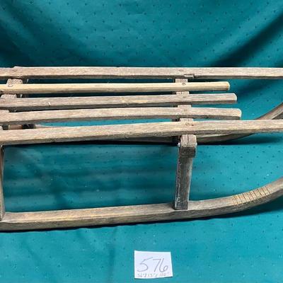 Vintage Wood Sled