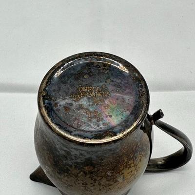 Vintage Silver-Plated Water Pitcher, Vintage Dining Water Pitcher