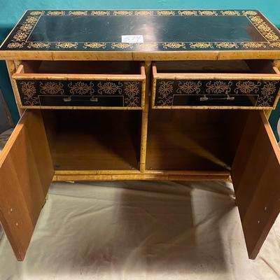 Vintage Bamboo Chinoiserie Cabinet