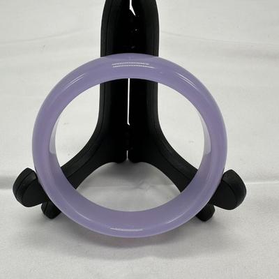 Lavender Jade Bangle Bracelet
