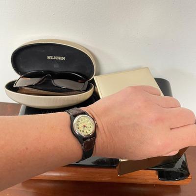Waltham Watch, St John Sunglasses & Travel Jewelry Box (BBC-SS)