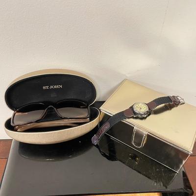 Waltham Watch, St John Sunglasses & Travel Jewelry Box (BBC-SS)