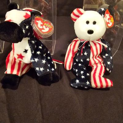 Assorted Beanie Baby Collectibles in Cases ( BDB-JS)