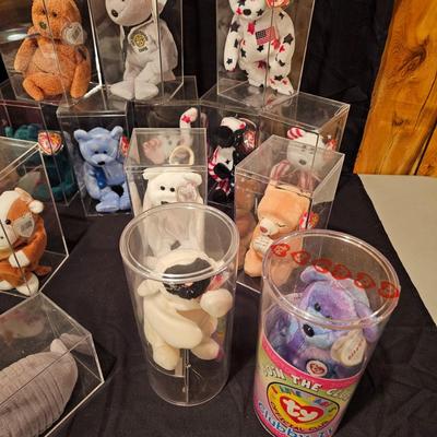 Assorted Beanie Baby Collectibles in Cases ( BDB-JS)