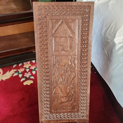 African Hand Carved Wood Chair