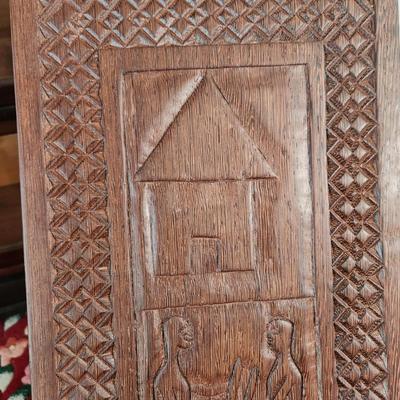 African Hand Carved Wood Chair