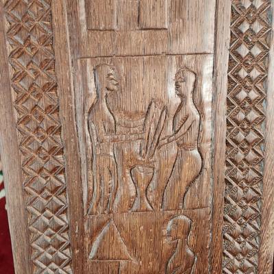 African Hand Carved Wood Chair