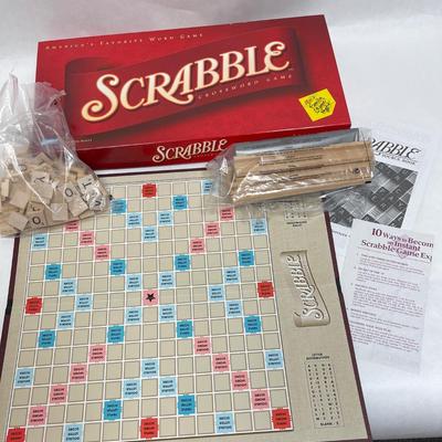 Vintage Scrabble Board Game - wooden tiles