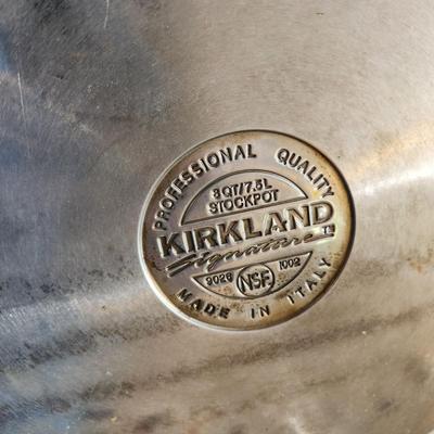 Large lot of Kirkland Pots and Pans Skillet Stockpot Saucepan Made in Italy