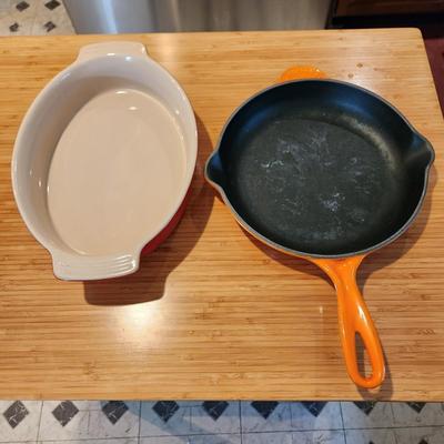 2 Le Creuset Pan 23 & Casserole 16-21
