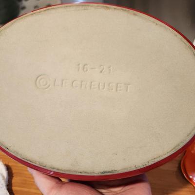 2 Le Creuset Pan 23 & Casserole 16-21