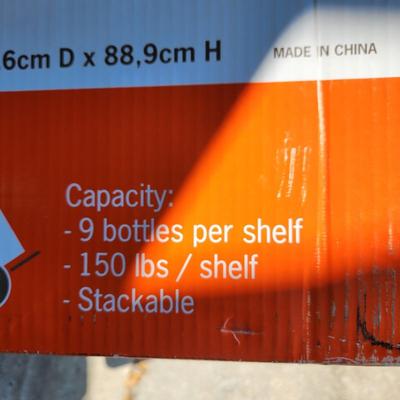 Trinity NSF EcoStorage Wine Bottle Rack holds 36