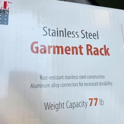 2 New in Box Stainless Steel Garment Racks