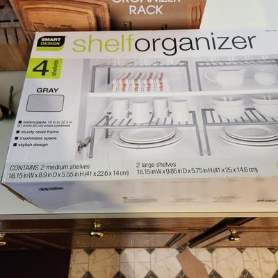 Lot of 4 new in Box Kitchen Organizers Shelving Racks