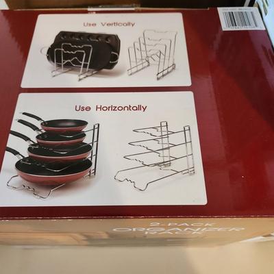 Lot of 4 new in Box Kitchen Organizers Shelving Racks
