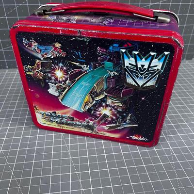 1986 TRANSFORMER Lunch Box